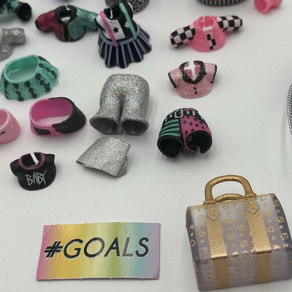 OMG LOL Surprise Doll Accessories Clothes Shoes Purses Cups Mixed 56 pc Lot - Picture 7 of 13